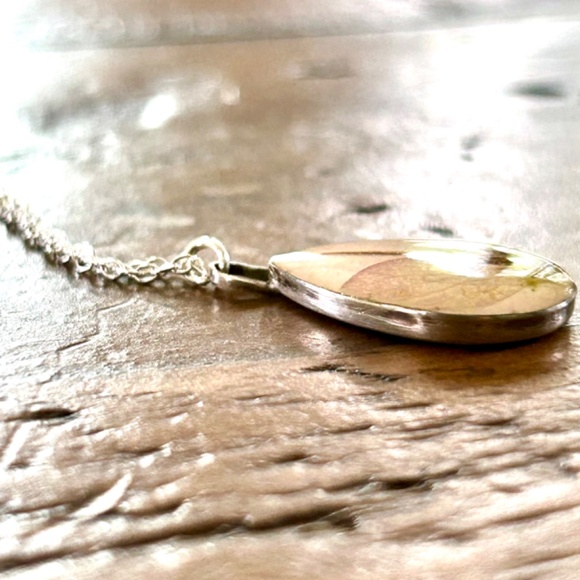 Handcrafted Botanical Sterling Silver Pendant And Necklace - Picture 2 of 4
